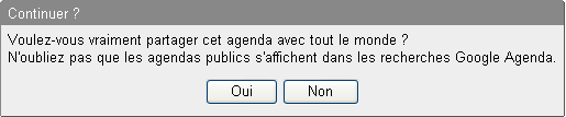 Partager cet agenda avec tout le monde